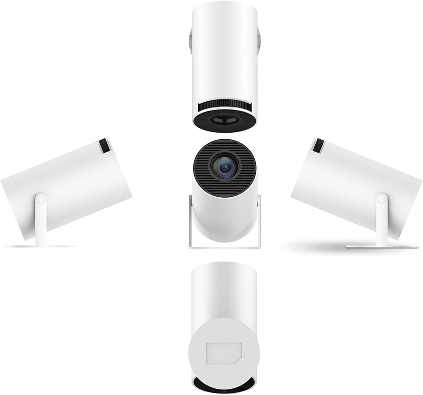 Mini Vidéoprojecteur WiFi Bluetooth, 20000 Lumens Projecteur WiFi Portable Full HD Supporte 1080P Rétroprojecteur Avec Support Réglable 270° Home Cinéma Pour Phones/PS5/Xbox
